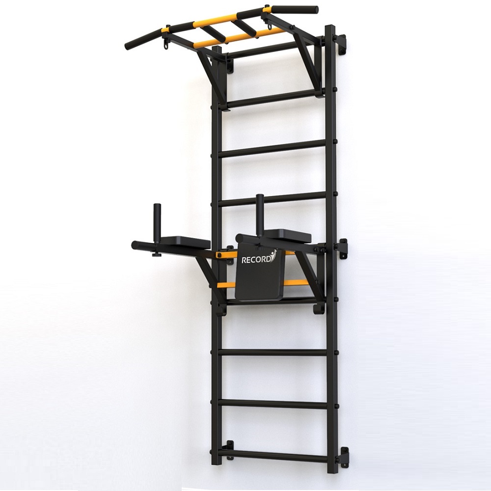 Шведская стенка Рекорд X2(без опоры на пол)-Турник съемный