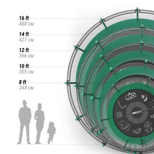 Батут UNIX Line SUPREME GAME 8 ft (green) 7