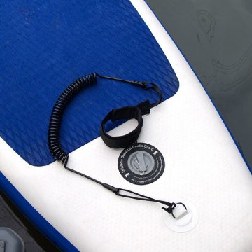Лиш для SUP-доски страховочный спираль черный для(sup board,сапборд) — изображение 9