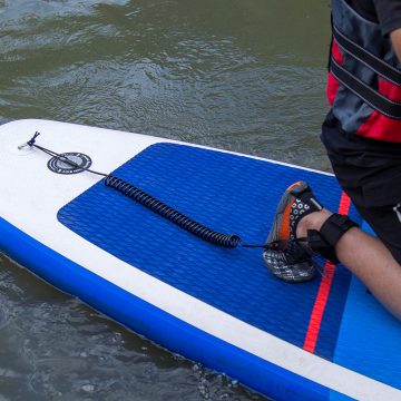 Лиш для SUP-доски страховочный спираль черный для(sup board,сапборд) — изображение 8