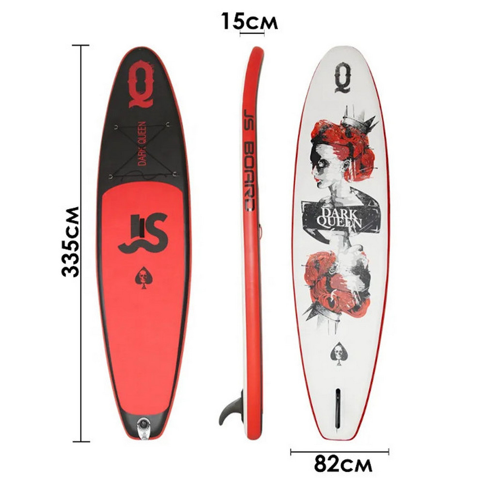 Сапборд / SUP- board (сап доска) JS BOARD DARK QUEEN 335X82X15 — изображение 2