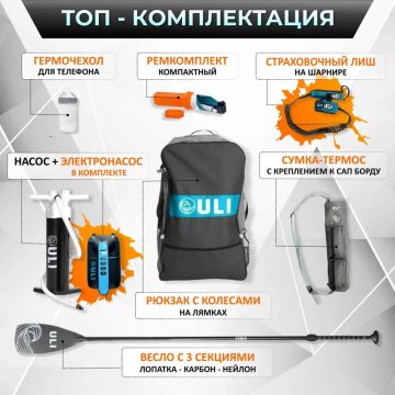 Надувная туринговая Sup-доска(Sup board) Uli Inventor 12' — изображение 5