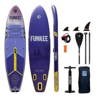 Сапборд"Funkee" Misty Forest фиолетово-желтый 335x85x15